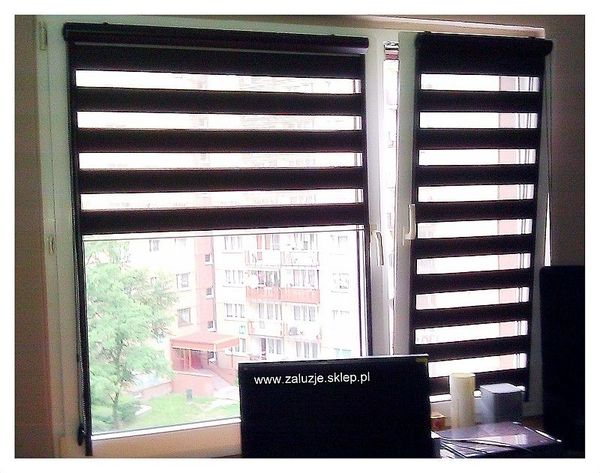 Zaciemniające rolety Duo z prowadnicami 