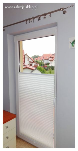 Plisa na drzwiach balkonowych 