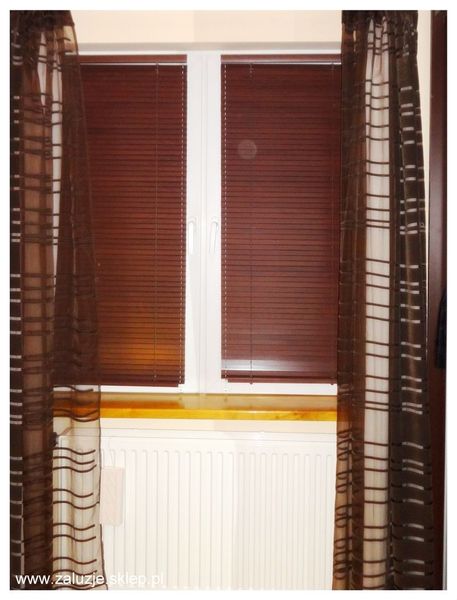 Drewniane żaluzje