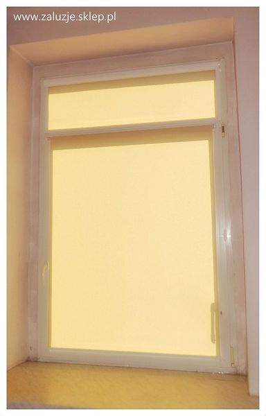 Rolety żółte standardowe w kasetach