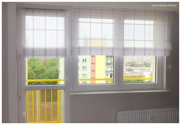 Jasne rolety rzymskie