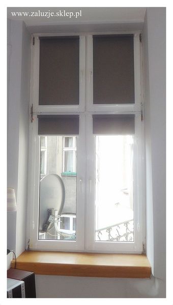 szare rolety zaciemniające