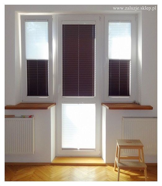 Podwójne plisy na okno