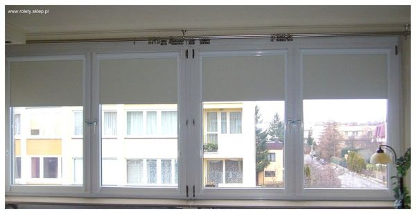 Rolety podgumowane w kasetach z prowadnicami