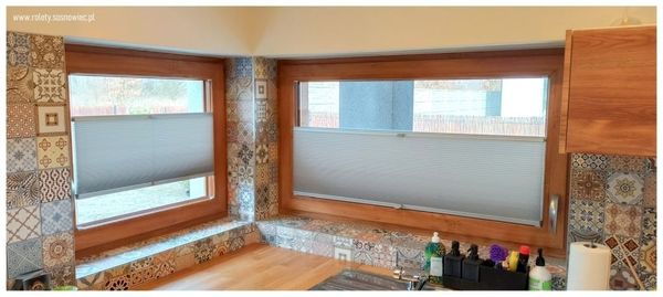 Plisy Duetty na wymiar, zapewniające wyjątkową kontrolę światła i izolację termiczną.