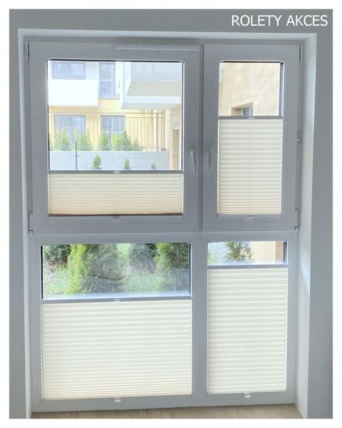 Plisy okienne idealnie dopasowane do okien o nietypowych kształtach.