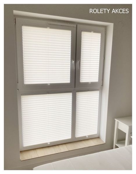 Plisy okienne idealnie dopasowane do nietypowych kształtów okien.
