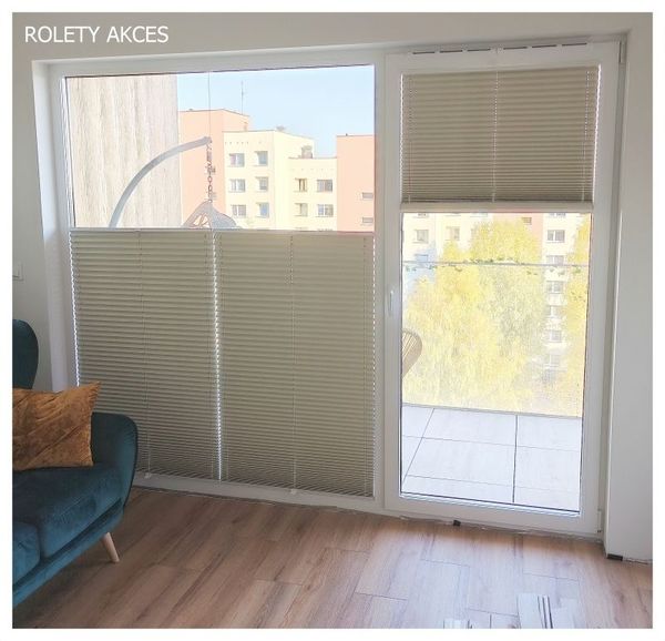 Szklenie stałe? Te plisy pasują idealnie.